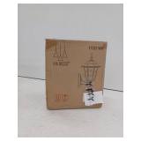 14.38 in. Hardwired White Outdoor Coach Sconce With No Bulbs Included