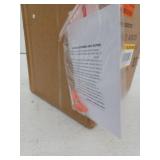 Sduiaor Modern 1-Light Brass Island Pendant Lantern with Irregular Bell Clear Wavy Glass Shade for Foyer, LED Compatible