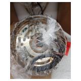 Sduiaor Modern 1-Light Brass Island Pendant Lantern with Irregular Bell Clear Wavy Glass Shade for Foyer, LED Compatible