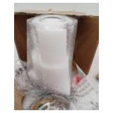 Sduiaor Modern 1-Light Brass Island Pendant Lantern with Irregular Bell Clear Wavy Glass Shade for Foyer, LED Compatible