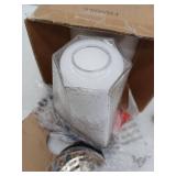 Sduiaor Modern 1-Light Brass Island Pendant Lantern with Irregular Bell Clear Wavy Glass Shade for Foyer, LED Compatible