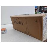 Hunter - Devon Park 1-light Onyx Bengal  Mini Pendant Light  Dimmable  Rustic Style  Cylinder Shaped  for Bedrooms  Dining  Living Rooms - 19008