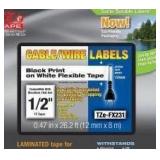 Brother TZe-FX231 Cable/Wire Label Tape