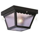 Volume Lighting Black Outdoor Ceiling Light V7231-5