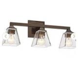 3-Light Bronze Vanity Fixture