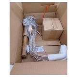 6-Light Dark Gold Linear Chandelier