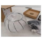 7 inch Black Crystal Cage Ceiling Light