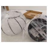 7 inch Black Crystal Cage Ceiling Light