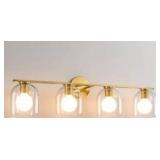 32-inch Modern Gold Bathroom Vanity Light