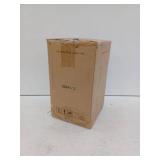 Hamilton 1-Light Black Outdoor Lamp Post Light Fixture with Opal Glass