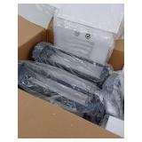 Tatyanna 26 in. Black Metal Table Lamp Set with USB and Type-C Ports, Built-in-Outlet