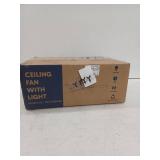 52 in. Indoor Brushed Nickel Ceiling Fan with LED Light, Remote Control, Dimmable and Reversible Quiet Motor