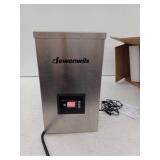 600 Wattage Outdoor Low Voltage Stainless Steel Landscape Lighting Transformer with Photocell Sensor, 120V to 12V/14V AC