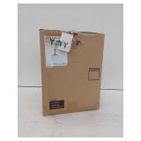 Everly 15.25 in. 1-Light Olde Bronze Transitional Shaded Kitchen Bell Pendant Hanging Light with Clear Glass