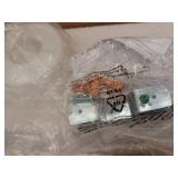 Replay Collection 22 in. 3-Light Brushed Nickel Etched White Glass Modern Bathroom Vanity Light