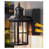 EDISHINE Outdoor Wall Lights with GFCI Outlet
