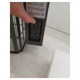 EDISHINE Outdoor Wall Lights with GFCI Outlet