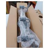 Modern 22 in. 3-Light Black Bathroom Vanity Light with Clear Glass Globe Shades