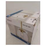 Tamassee Collection 1-Light Brushed Gold Updated Traditional Mini Pendant with Clear Glass Shade for Kitchen