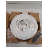 Callisto 15 in. Wood 5CCT LED Flush Mount Ceiling Light with Night Light Preset and Remote Included