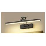 JUSHENG Matte Black 16 in. LED Picture Light with Remote Control