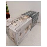 Hampton Bay Truitt 23.25 in. 3-Light Brushed Nickel Modern Transitional Vanity with Frosted and Clear Edge Glass Shades