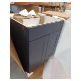 Project Source Dover 24-in Navy Blue Single Sink Bathroom Vanity