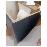 Project Source Dover 24-in Navy Blue Single Sink Bathroom Vanity
