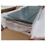 VEIKOUS 31.6 in. H x 23.6 in. W x 11.8 in. D Freestanding Linen Cabinet with Adjustable Shelf, Teal Blue