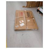 40 in. W x 30 in. H Rectangular Framed Black Mirrors for Bathroom Wall Square Corner Bathroom Vanity Mirror Over Sink