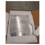 20 in. W x 28 in. H Rectangular Aluminum Light Medicine Cabinet with Mirror and Defog, Inner Mirror, Right Swing