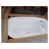 Allen + Roth Canberra Freestanding 60" Acrylic Bathtub- Retail: $869