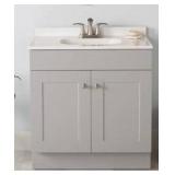 Dover 30-inch Light Gray Bathroom Vanity