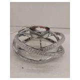 allen + roth Lucia 1 -Light 13-in Polished Chrome Integrated LED Flush Mount Light