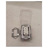 Hubbell 1 -Gang Rectangle Clear Plastic Weatherproof Electrical Box Cover