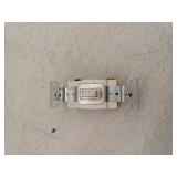 Eaton 15-amp 4-way Toggle Light Switch , Light almond