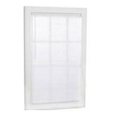 Project Source Light Filtering 1-in Slat Width 35-in x 72-in Cordless White Vinyl Light Filtering Mini Blind