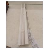 Project Source Light Filtering 1-in Slat Width 35-in x 72-in Cordless White Vinyl Light Filtering Mini Blind