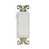 Eaton 20-amp 3-way Rocker Light Switch , White