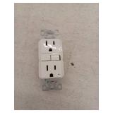 Eaton 15 -Amp 125-volt GFCI Residential Decorator Outlet  White