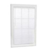 Project Source Light Filtering 1-in Slat Width 27-in x 64-in Cordless White Vinyl Light Filtering Mini-blinds