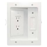 Sanus 3-3/4-in x 8.75-in Plastic White Flat screen TV kit