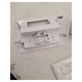 Sanus 3-3/4-in x 8.75-in Plastic White Flat screen TV kit