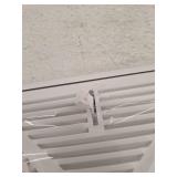 RELIABILT 2-1/2-in x 21-in 180-degrees Steel White Baseboard diffuser (Outside Width- 24-in)