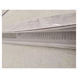 RELIABILT 2-1/2-in x 21-in 180-degrees Steel White Baseboard diffuser (Outside Width- 24-in)