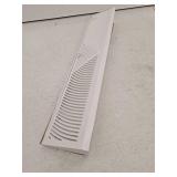 RELIABILT 2-1/2-in x 21-in 180-degrees Steel White Baseboard diffuser (Outside Width- 24-in)
