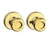 Kwikset Tylo Brass Door Knob Set