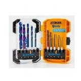 Spyder 19017 Stinger Mach-Blue Hex Shank Drill Bit Set 10Pc.