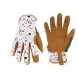 Style Selections Leather/Polyester Gardening Gloves- Medium
