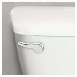 Korky Toilet Handle  Chrome Metal Handle - Tank Lever Replacement - Universal to Fit Front  Angled  and Side Left Mount Toilets - 6055